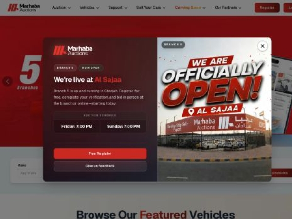 marhabaauctions.com